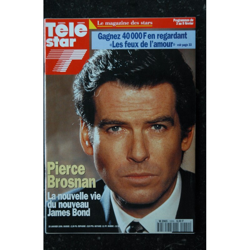 TELE STAR 1009 3 au 9 Février 1996 Cover Pierce Brosman James Bond