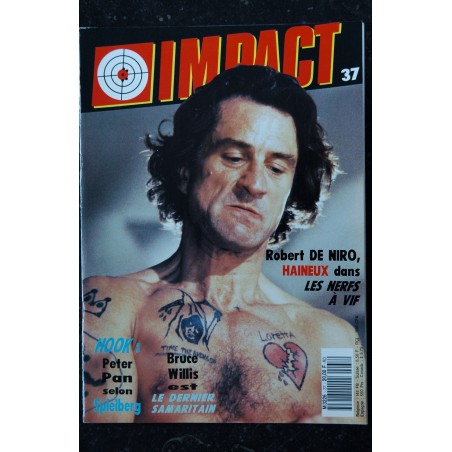 MAD MOVIES IMPACT 37 FEVRIER 1992 Robert de NIRO LES NERFS A VIF HOOK Spielberg Bruce WILLIS