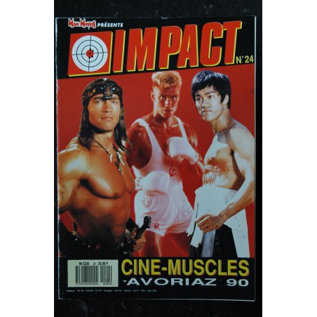 MAD MOVIES IMPACT 24 1989 CINE MUSCLES Sylvester Stallone Arnold Schwarzenegger - Avoriaz 1990