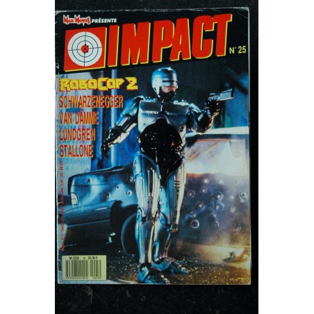 MAD MOVIES IMPACT 25 1989 Robocop 2 Sylvester Stallone Jean Claude Van Damme Arnold Schwarzenegger Dolph Lundgren