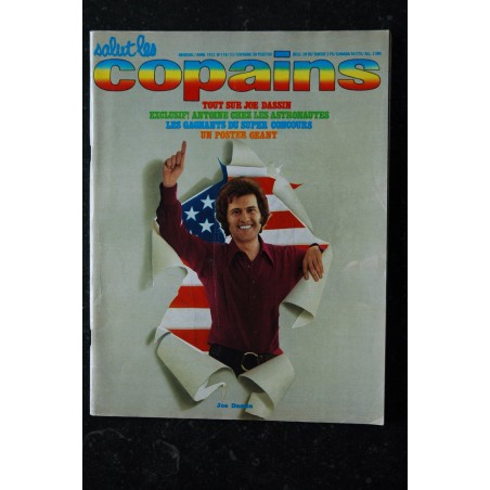 Salut les Copains N°116 Avril 1972 Cover Joe Dassin Johnny Hallyday Julien Clerc Ringo Antoine