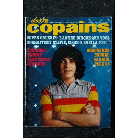 Salut les Copains N°101 Janvier 1971 Cover Julien Clerc Jean-Paul Belmondo Michel Sardou Françoise Hardy Eddy Mitchell Delpech
