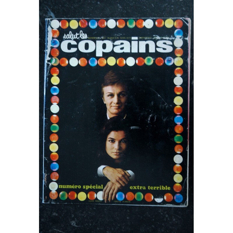 Salut les Copains N° 41 12 1965 + CALENDRIER 1966 Claude François Christine Petula Johnny HALLYDAY Beatles Alain Delon