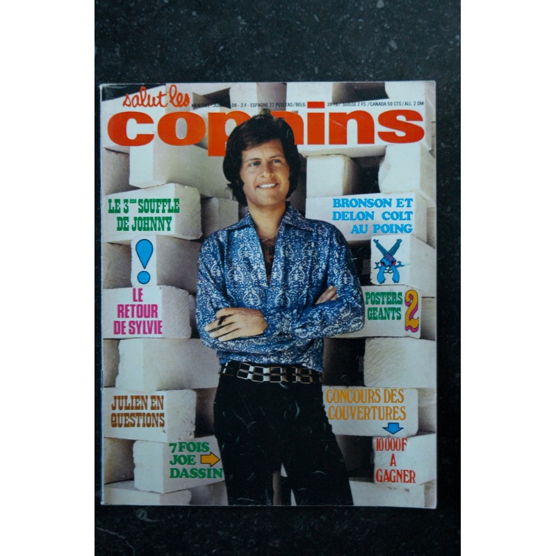 Salut les Copains N°106 06 1971 Cover JO DASSIN JOHNNY SYLVIE JULIEN CLERC BRONSON DELON NICOLETTA AUFRAY