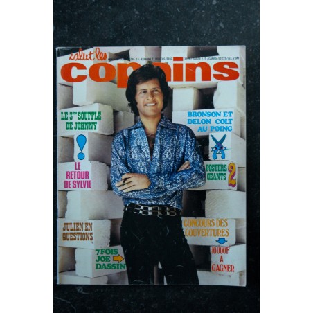 Salut les Copains N°106 06 1971 Cover JO DASSIN JOHNNY SYLVIE JULIEN CLERC BRONSON DELON NICOLETTA AUFRAY