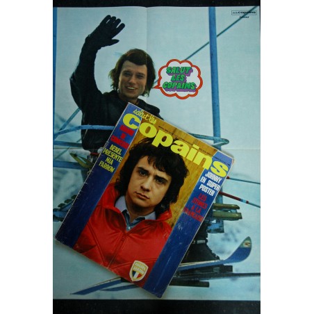Salut les Copains N°115 03 1972 + Poster Johnny Hallyday Cover Michel Sardou Rolling Stones Polnareff Adamo Belmondo Mia Farrow