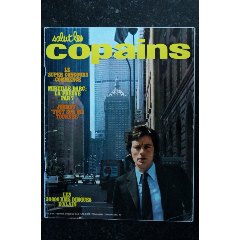 Salut les Copains N° 98 10 1970 Cover Alain Delon MIREILLE DARC MUNGO JERRY JULIEN CLERC POLNAREFF