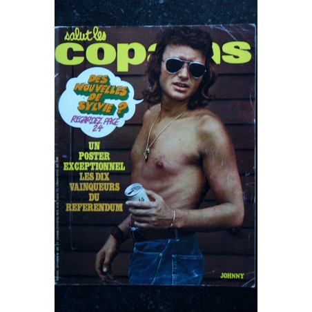 Salut les Copains N° 109 Septembre 1971 Poster Sheila Cover Johnny Hallyday Joe Dassin Sylvie Vartan Christophe Mike Brant