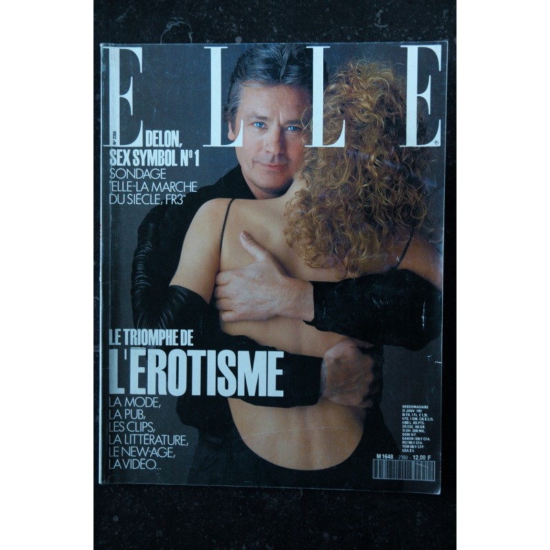 ELLE 2350 21 Janvier 1991 Cover Alain Delon Sex Symbol N° 1 Le triomphe de l'érotisme