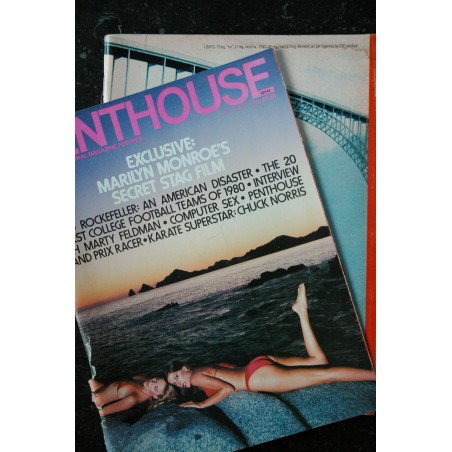 PENTHOUSE US 1980/10 Marilyn Monroe's Secret Stag Film Kristen Knutsen Marty Feldman Chuck Norris