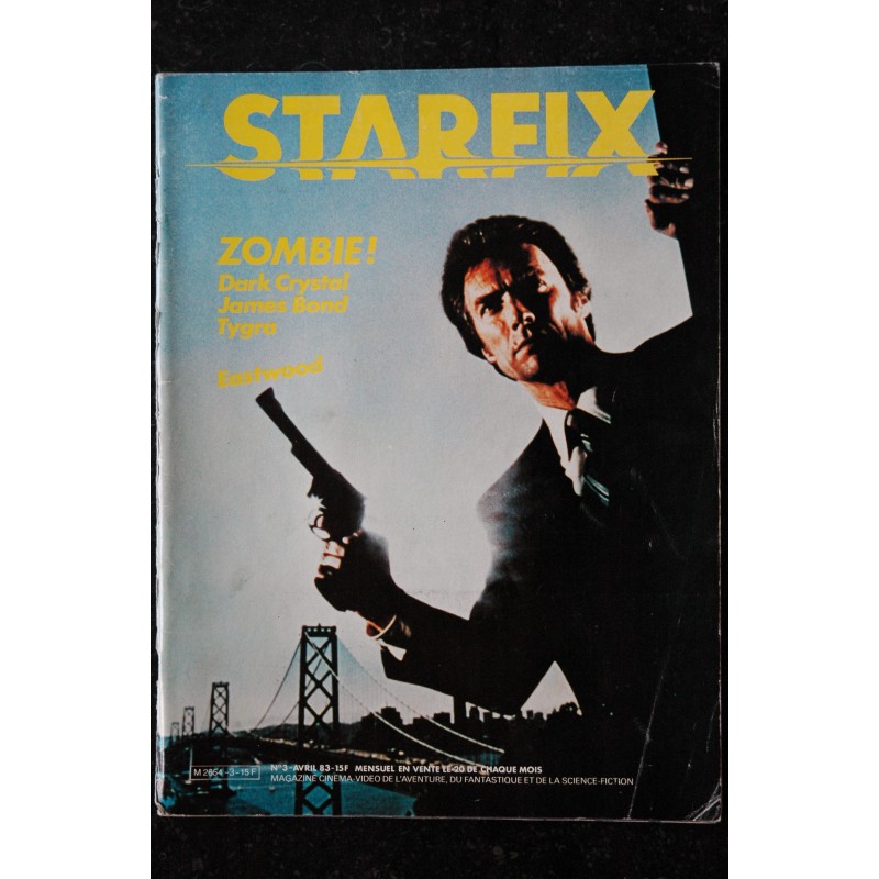 STARFIX 003 1983 COVER CLINT EASTWOOD L'INSPECTEUR HARRY ROCKY SYLVESTER STALLONE RUSS MEYER ZOMBIE