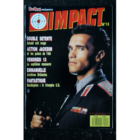 MAD MOVIES IMPACT 15 JUIN 1988 ARNOLD SCHWARZENEGGER 8 PAGES BEETLEJUICE VENDREDI 13 EMMANUELLE
