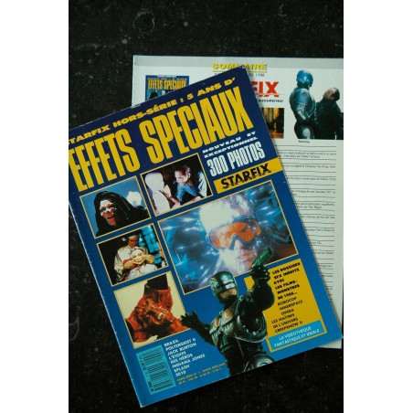 STARFIX 055 Hors-Série n° 1 - 5 ans d'effets spéciaux Indiana Jones Robocop  1988 01