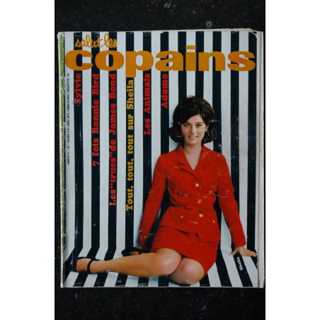 Salut les Copains N° 42   - 01 1966 - COMPLET -  COVER SHEILA + 38 PAGES SYLVIE JAMES BOND  THE ANIMALS ADAMO
