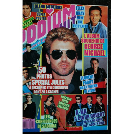 PODIUM HIT 195 mai 1988 George Michael Jean-Jacques Goldman A-Ha Sabrina Glenn Medeiros & Elsa Florent Pagny Bruel