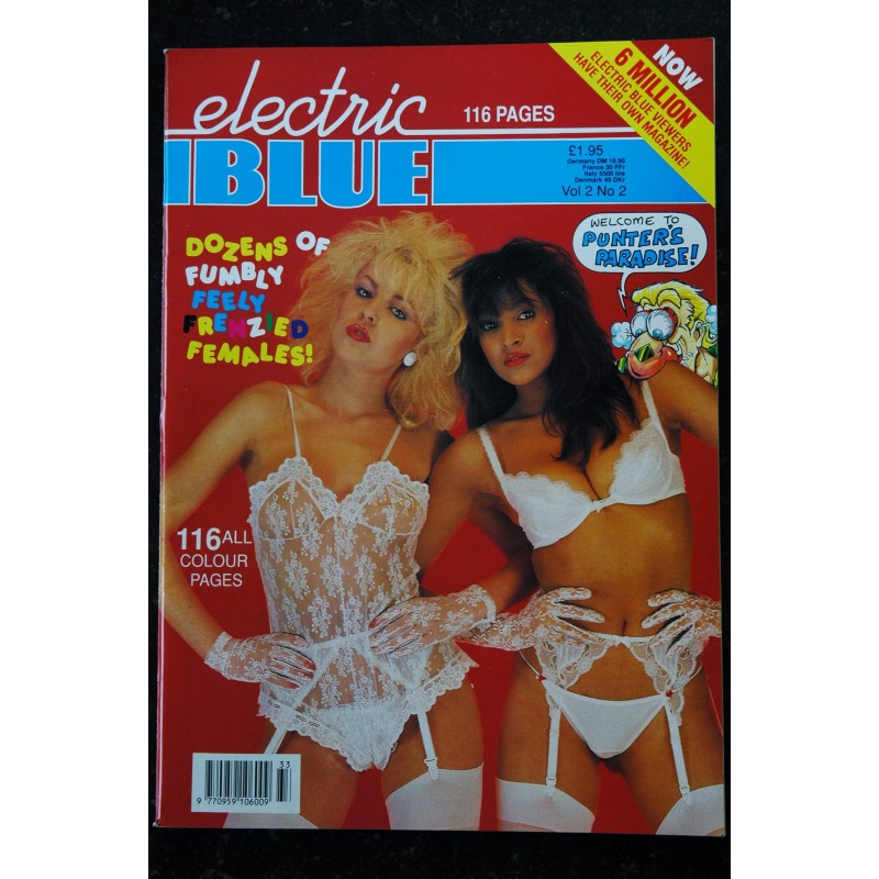 electric BLUE Vol. 02 N° 01 1990  SHELLY Nordic blonde beauty BLUE SUE BIMBO HONEY MOON LUCY LISA Ian Potter