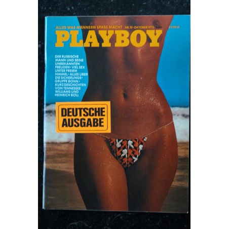 PLAYBOY DEUTSCHLAND  1973 10  Martha Smith  Tisa Farrow  Liebt euch frei  Meine erste orgie
