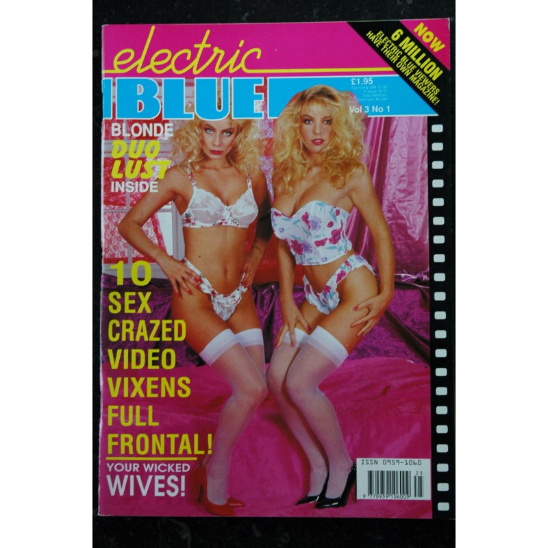 electric BLUE Vol. 02 N° 12 1991   VIDEO VIXENS  JOSEPHINE BLONDY  Shooting an "in-car" video MANDY  JO  NICK  CARI  MAY  SUE