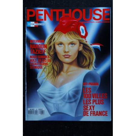 PENTHOUSE 061 FEVRIER 1990 INTERVIEW HAROUN TAZIEFF CHENEY JEAN MICHEL NICOLLET BOB DENARD STEPHANIE PAGE