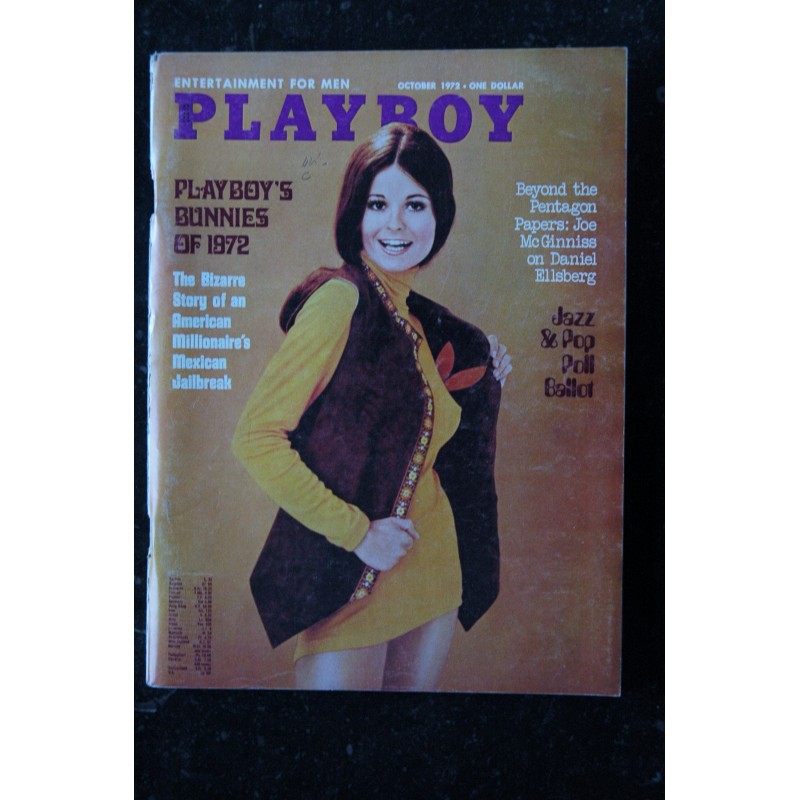 PLAYBOY US 1972 10 OCTOBER INTERVIEW MEIR KAHANE Sharon Johansen  Lynn Myers POLL BALLOT JAZZ & POP