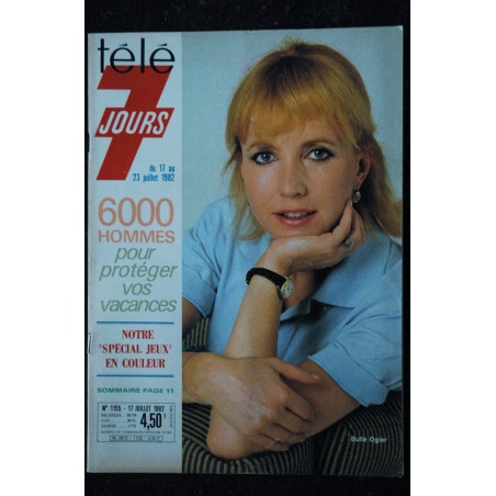 Télé 7 Jours 1155 Du 17 au 23 juillet 1982 Bulle Ogier David Soul Adamo Chabrol