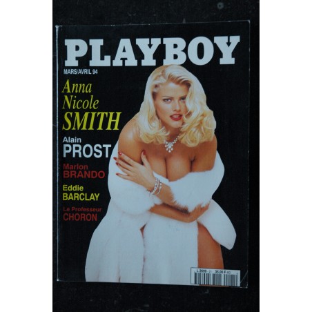 PLAYBOY 021 1994 MARS COVER ANNA NICOLE SMITH  PROFESSEUR CHORON PIN-UP STRIP VARGAS