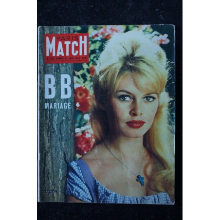 PARIS MATCH N°  533  27 JUIN 1959  BRIGITTE BARDOT Cover MARIAGE 10 PAGES LA CALLAS