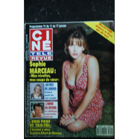 CINE TELE REVUE 1992 9 janvier Sophie Marceau Michel Delpech Lauralee Bell