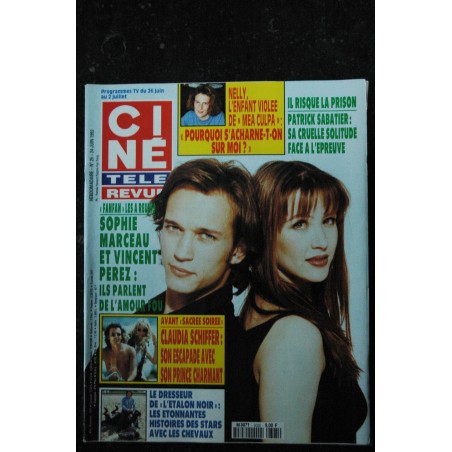 CINE TELE REVUE 1993 24 juin Sophie Marceau Vincent Perez Claudia Schiffer Les tortues Ninja III