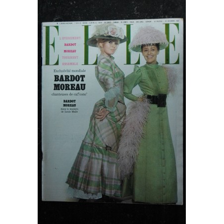 ELLE 972 7 AOUT 1964 COVER BRIGITTE BARDOT LA BARDOT ET LA MER PLEI SOLEIL SUR BB MINETTE PREVERT