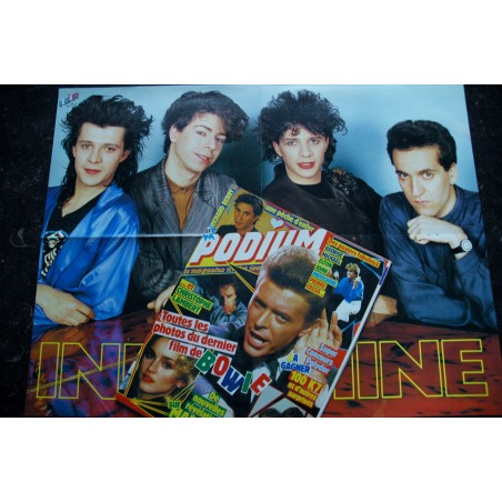 PODIUM HIT 171 mai 1986 David BOWIE Richard BERRY MADONNA + Poster INDOCHINE