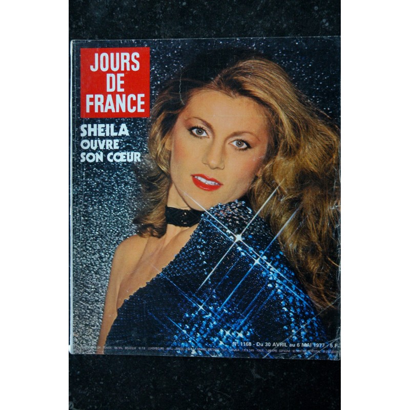 JOURS DE FRANCE 1168  SHEILA  Cover + 6 pages   Gérard LENORMAN   Lady SARAH   Sacha Distel