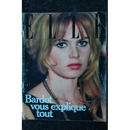 ELLE   874 env.     21 SEPTEMBRE 1962 COVER BRIGITTE BARDOT INTERVIEW ELLE VOUS EXPLIQUE TOUT