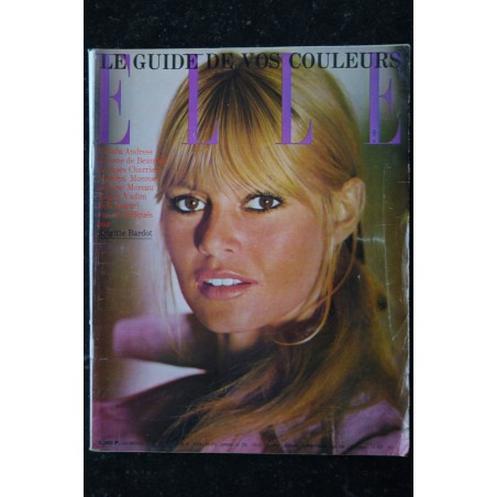 ELLE 1034 - 14 octobre 1965 - COVER BRIGITTE BARDOT - Le guide de vos coueluers
