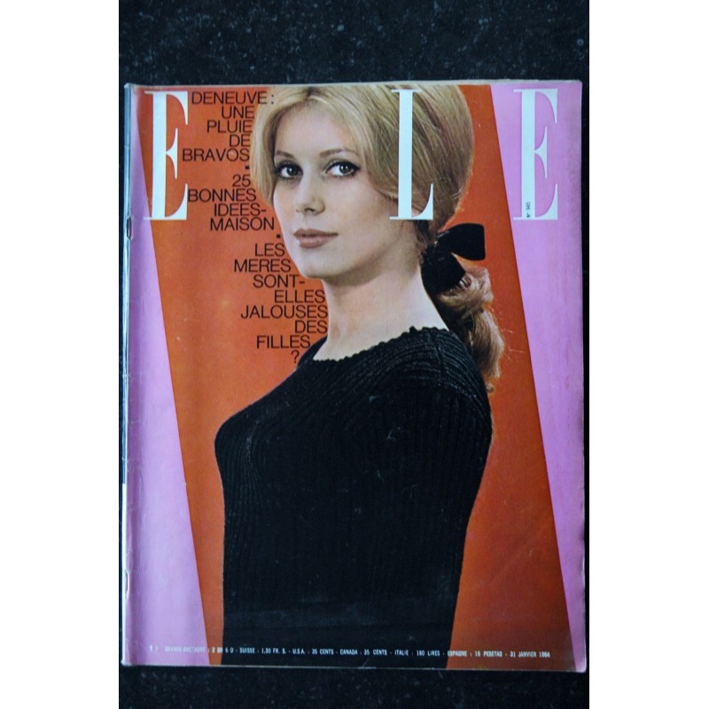 ELLE 945 - 31 janvier 1964 - Cover Catherine Deneuve - Jean-Louis Trintignant - Le jersey