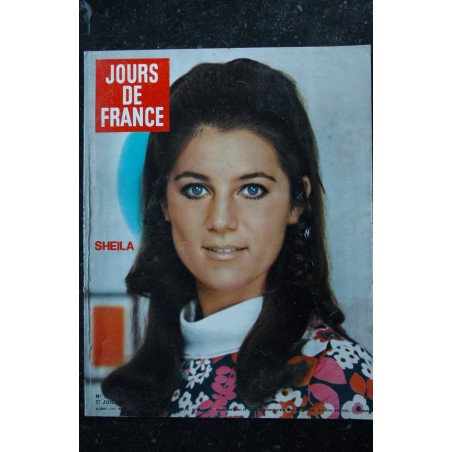 JOURS DE FRANCE   711 1968 JUILLET COVER SHEILA SON IRRESISTIBLE ASCENSION 4 PAGES