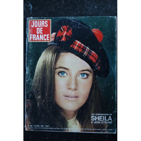 JOURS DE FRANCE 683 - 16 décembre 1967 - Cover Sheila - La COllection Dior