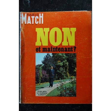 PARIS MATCH 1043 - 3 mai 1969 - Général De Gaulle - Non au référundum et maintenant ?