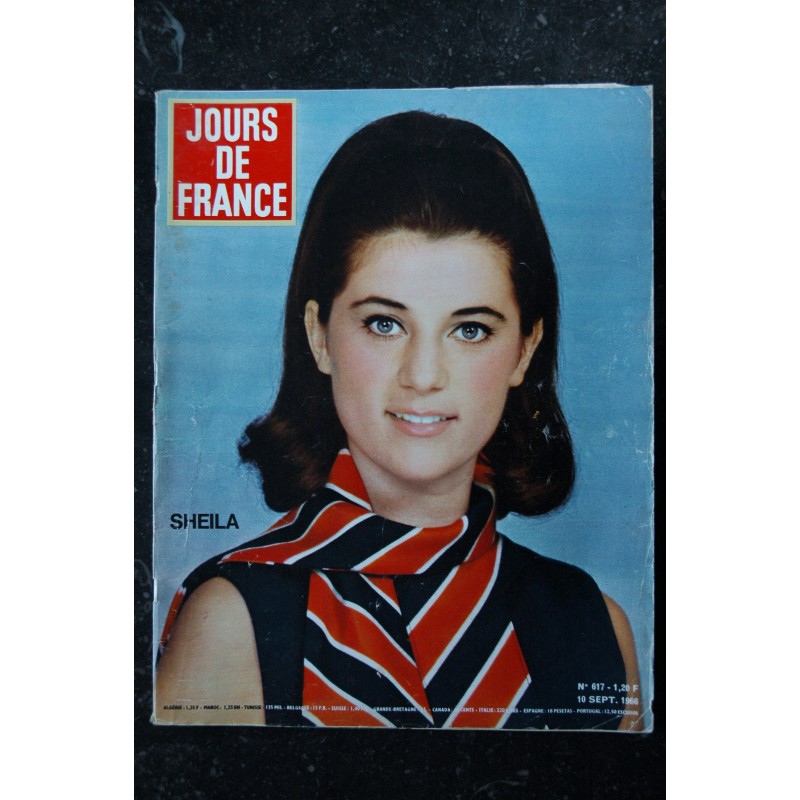 JOURS DE FRANCE 617 - 10 septembre 1966 - Cover Sheila - Maxim's chez Nina Ricci