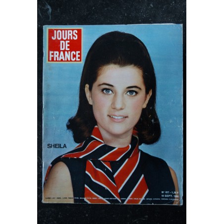 JOURS DE FRANCE 617 - 10 septembre 1966 - Cover Sheila - Maxim's chez Nina Ricci