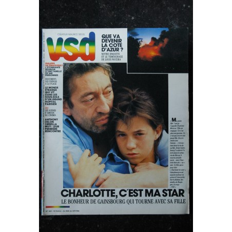 VSD 469 septembre 1986 Serge & Charlotte Gainsbourg