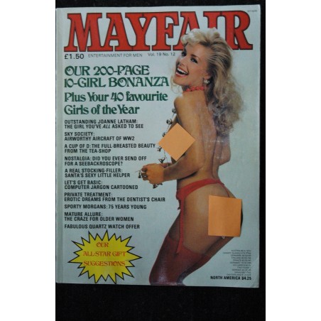 MAYFAIR UK Vol 19 N° 12 1984 JOANNE LATHAM JOLLY JOANNE