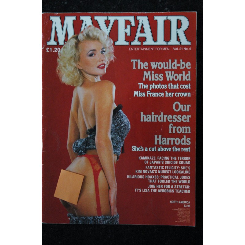 MAYFAIR UK Vol 21 N° 06 1986 CATHERINE GREGSON   ISABELLE CHAUDIEU   FELICITY STEWART