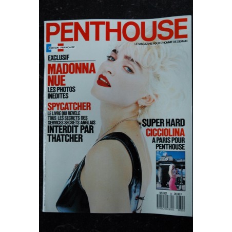 PENTHOUSE 032 1987 SEPTEMBRE COVER MADONNA 10 PAGES LA CICCIOLINA