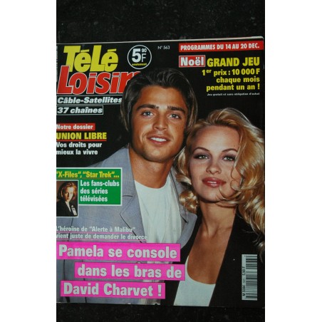 TELE LOISIRS 563 décembre 1996 Cover Pamela Anderson David Charvet