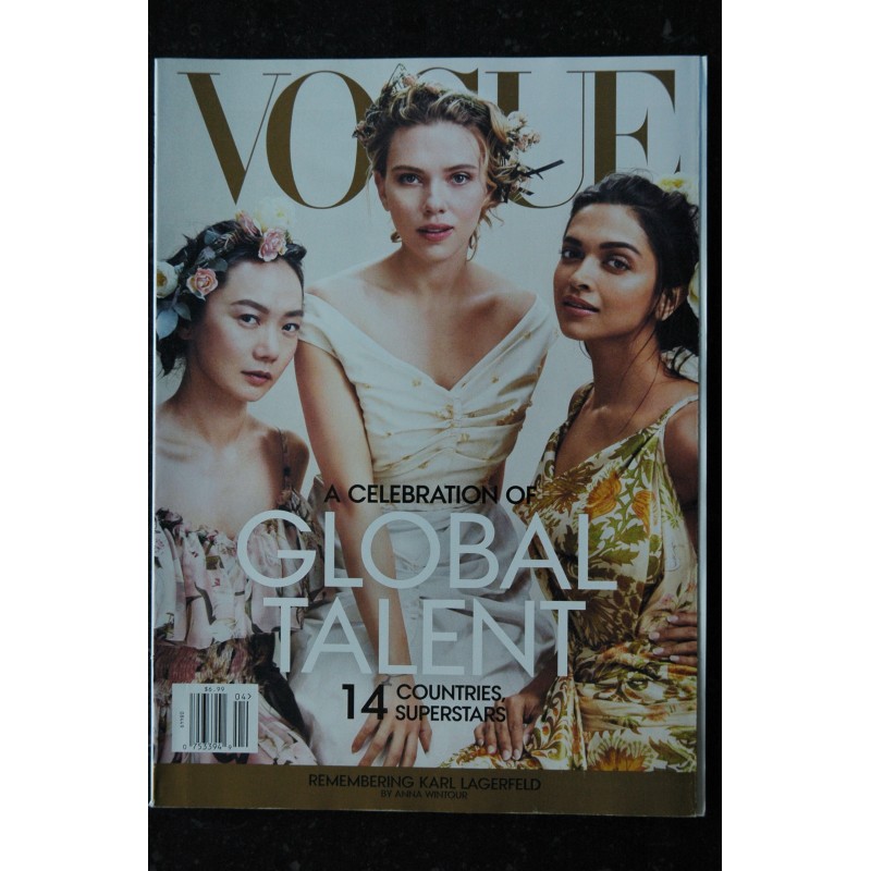 VOGUE Uk April 2019 - Global Talent - 14 countries Superstars - Remengering Karl Lagerfeld
