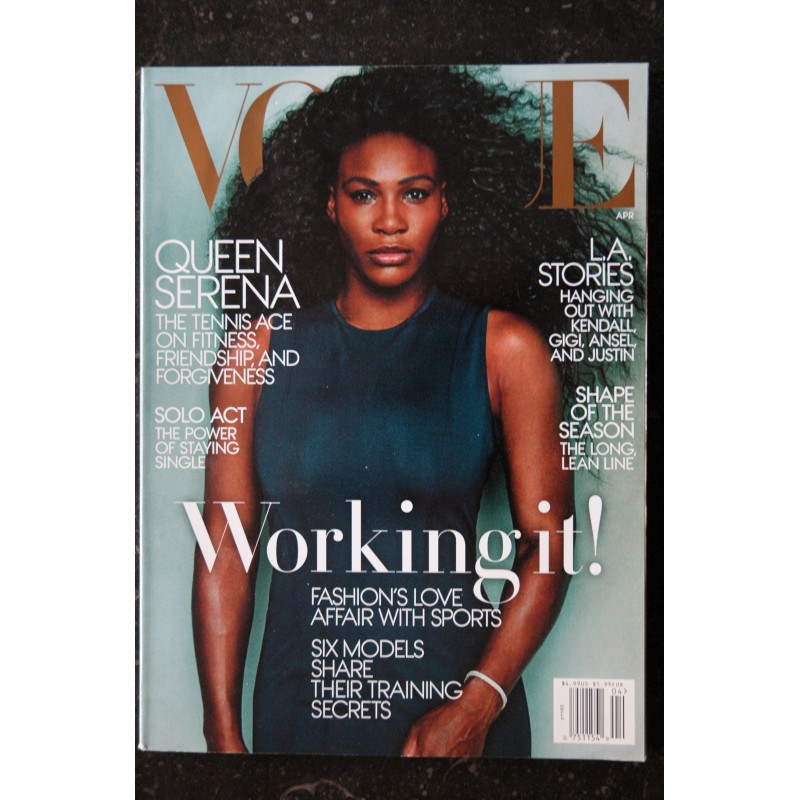VOGUE Uk April 2015 - Cover Quenn Serena Williams - Working it !