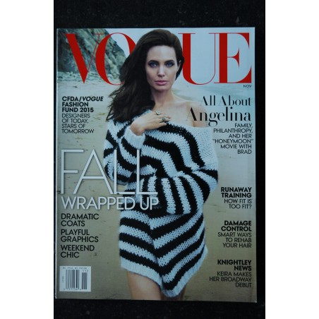 VOGUE Uk November 2015 - Cover Angelina Jolie - Fall Wrapped up