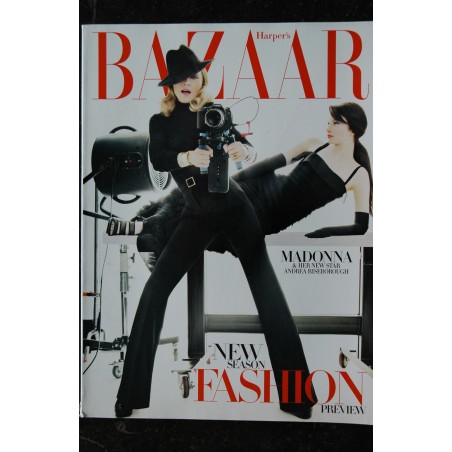 HARPER'S BAZAAR 2011 Cover MADONNA Her new star Andrea Riseborough