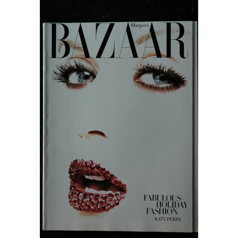 HARPER'S BAZAAR December 2010 Cover Katy Perry - Fabulous Holiday Fashion